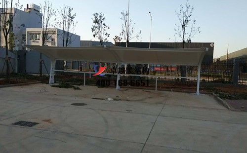 宇通長沙4S店<font color='red'>膜結構車棚</font>/罩棚工程動態(tài)