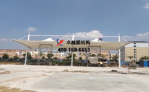 宇通濟南4S店<font color='red'>膜結構車棚</font>/頂棚項目工程動態(tài)