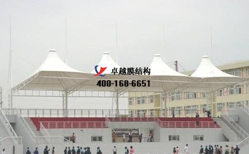 銅川<font color='red'>膜結(jié)構(gòu)看臺</font>/主席臺【銅川市技工學(xué)校等】設(shè)計施工案例