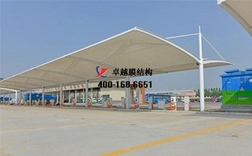 ?？h膜結(jié)構(gòu)充電站樁停車棚/雨棚【浚縣漢生食品有限責任公司等】工程設(shè)計施工案例