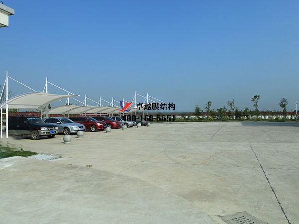   金昌<font color='red'>膜結(jié)構車棚</font>【金昌集團有限公司-停車棚】設計施工案例