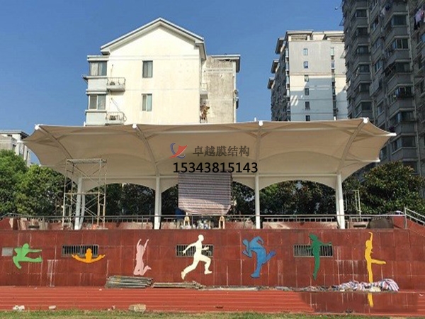 滄縣膜結(jié)構(gòu)看臺雨棚設計施工安裝