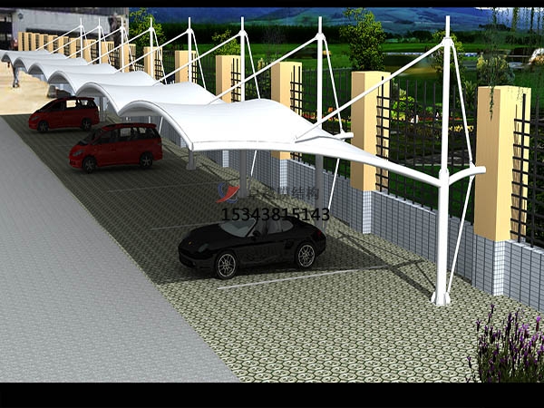 隆回膜結(jié)構停車棚設計施工安裝
